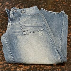 ROCAWEAR LIGHT INDIGO DENIM JEANS - SIZE 40